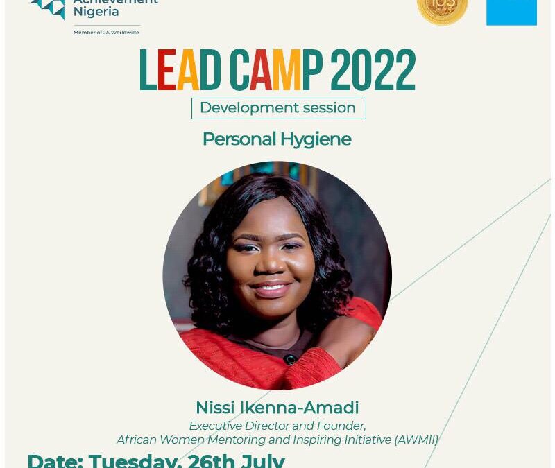 OUR  EXECUTIVE DIRECTOR FEATURED AS A SPEAKER IN LEADCAMP 2022 BY JUNIOR ACHIEVEMENT NIGERIA (JAN)